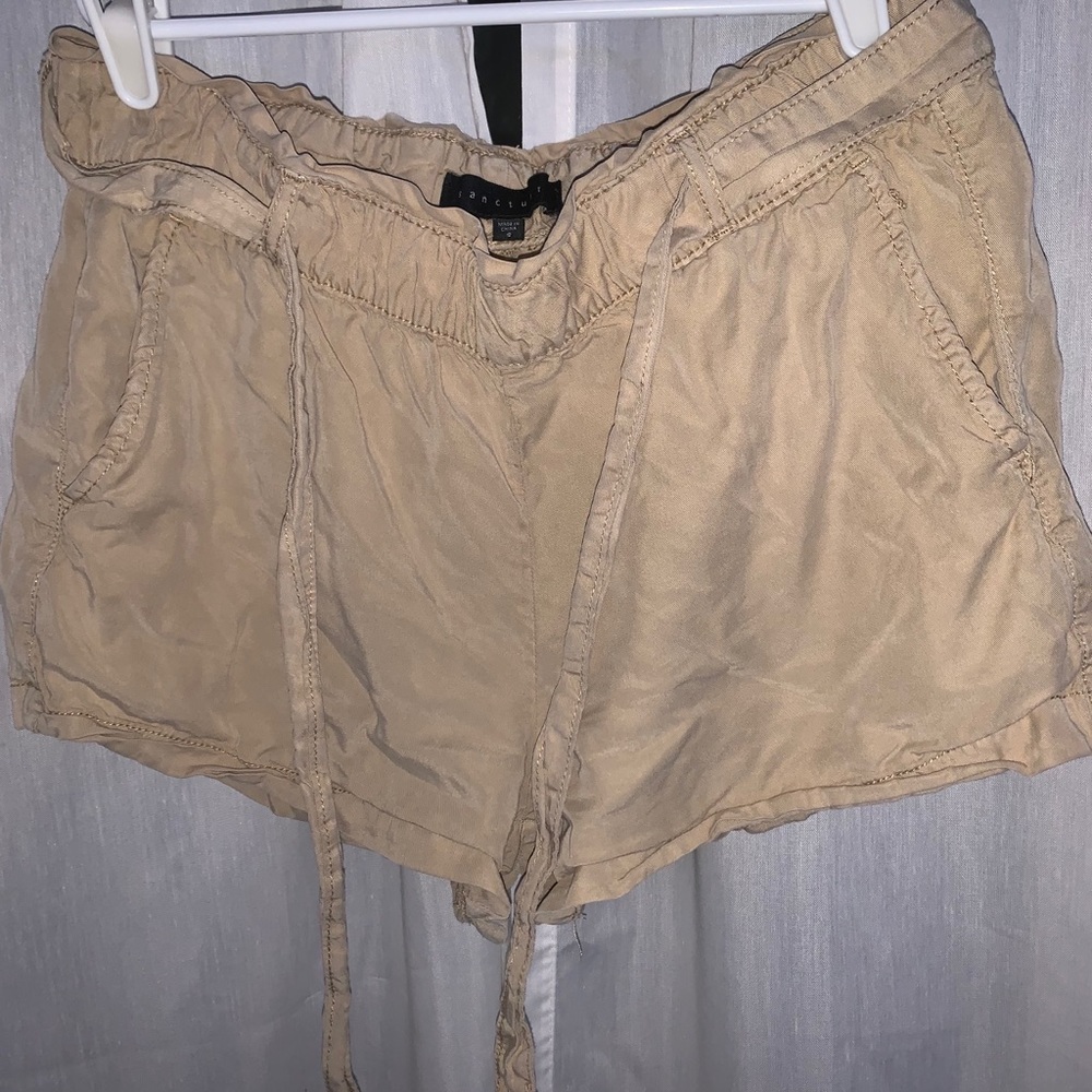 Khaki Color flowy shorts